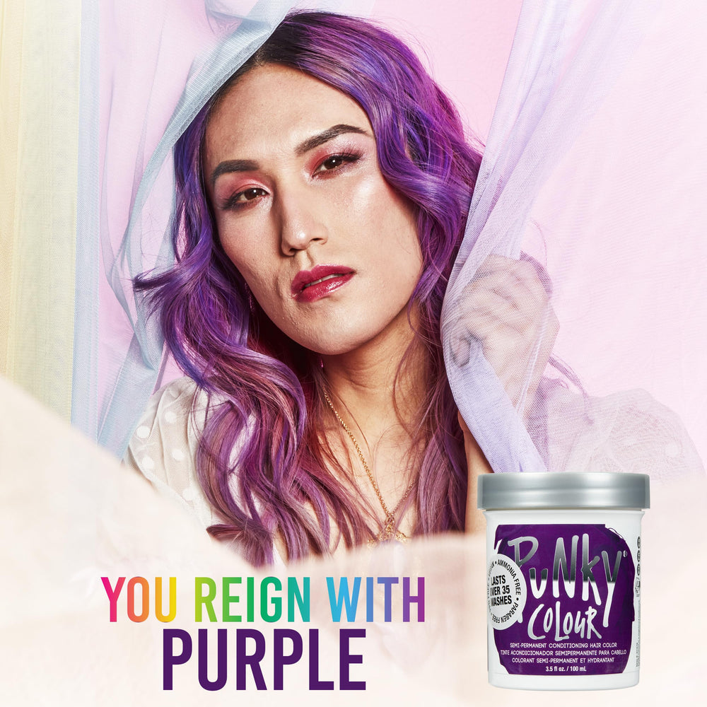 Punky Purple deja el cabello vibrante y sedoso