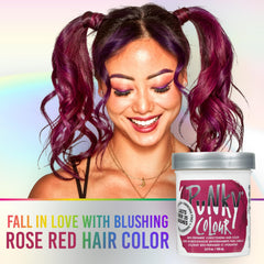 Punky Rose Red muestra de color rosado para probar antes de aplicar