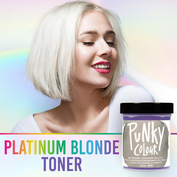 Punky Toner Rubio Platino: cabello suave y brillo intenso tras la coloración