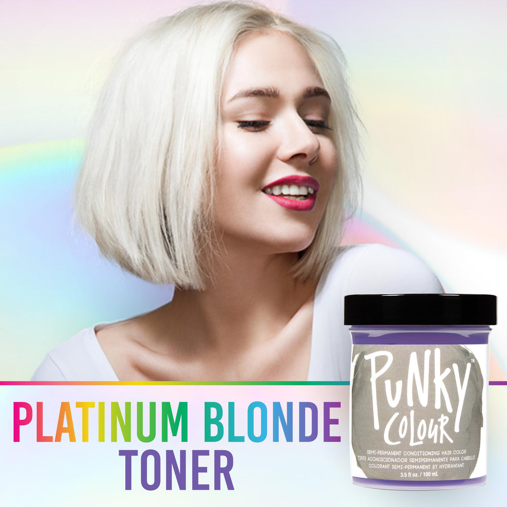Punky Toner Rubio Platino: cabello suave y brillo intenso tras la coloración