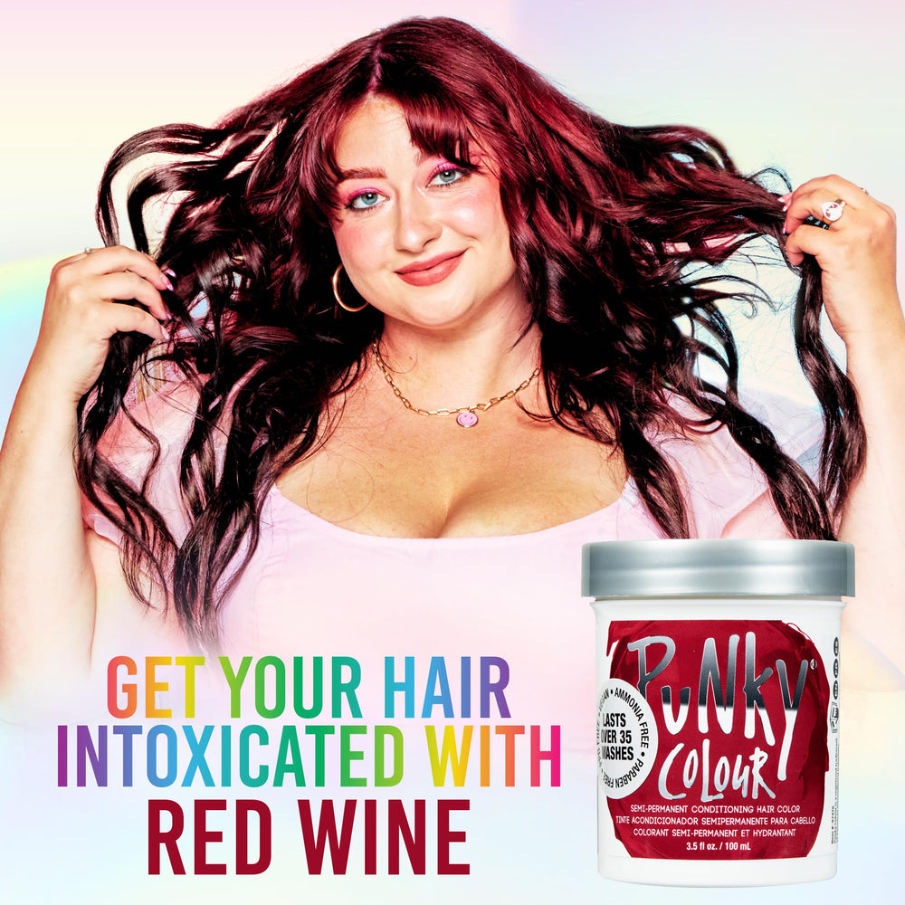 Punky Vino Rojo: muestra de color intenso