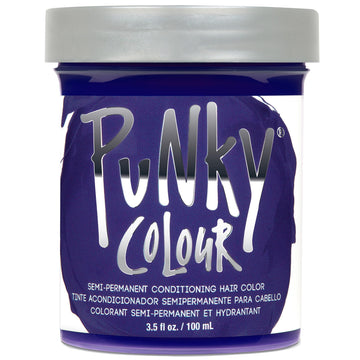 Punky Violet: botella vertiendo para color violeta intenso.