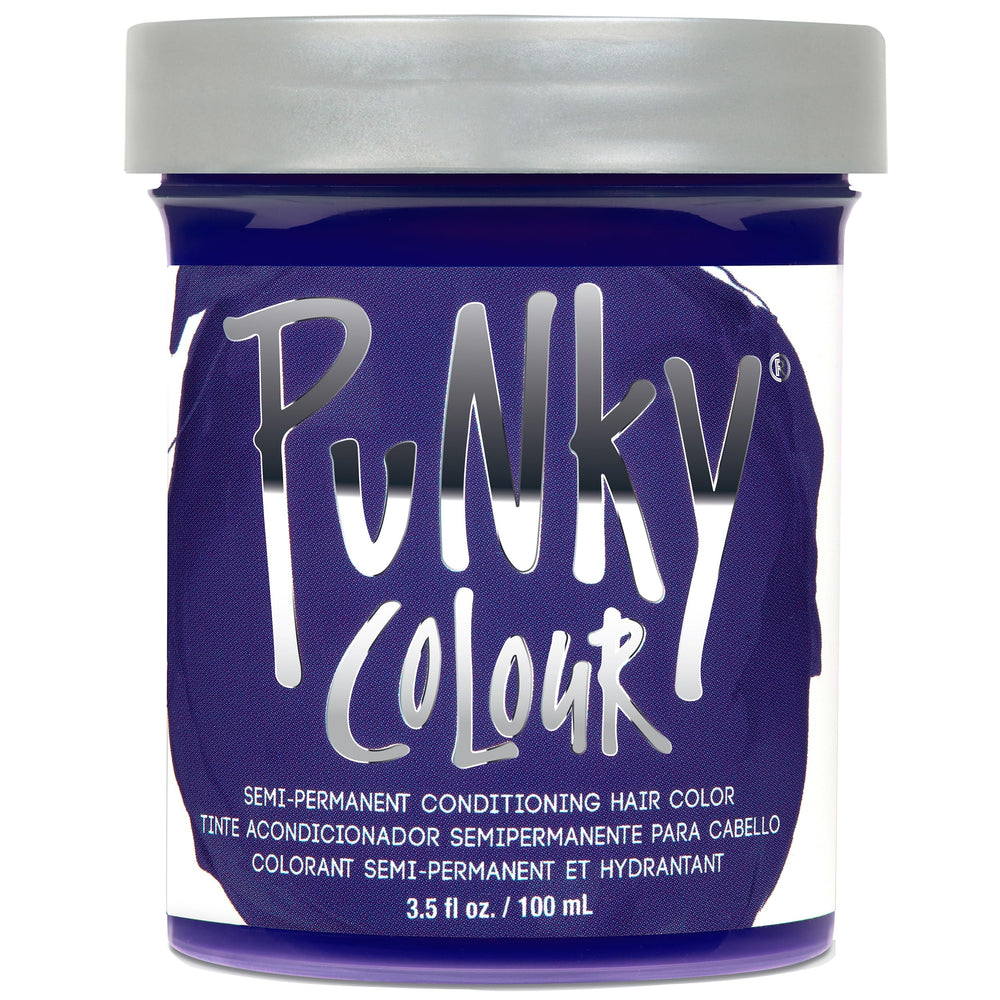 Punky Violet: botella vertiendo para color violeta intenso.