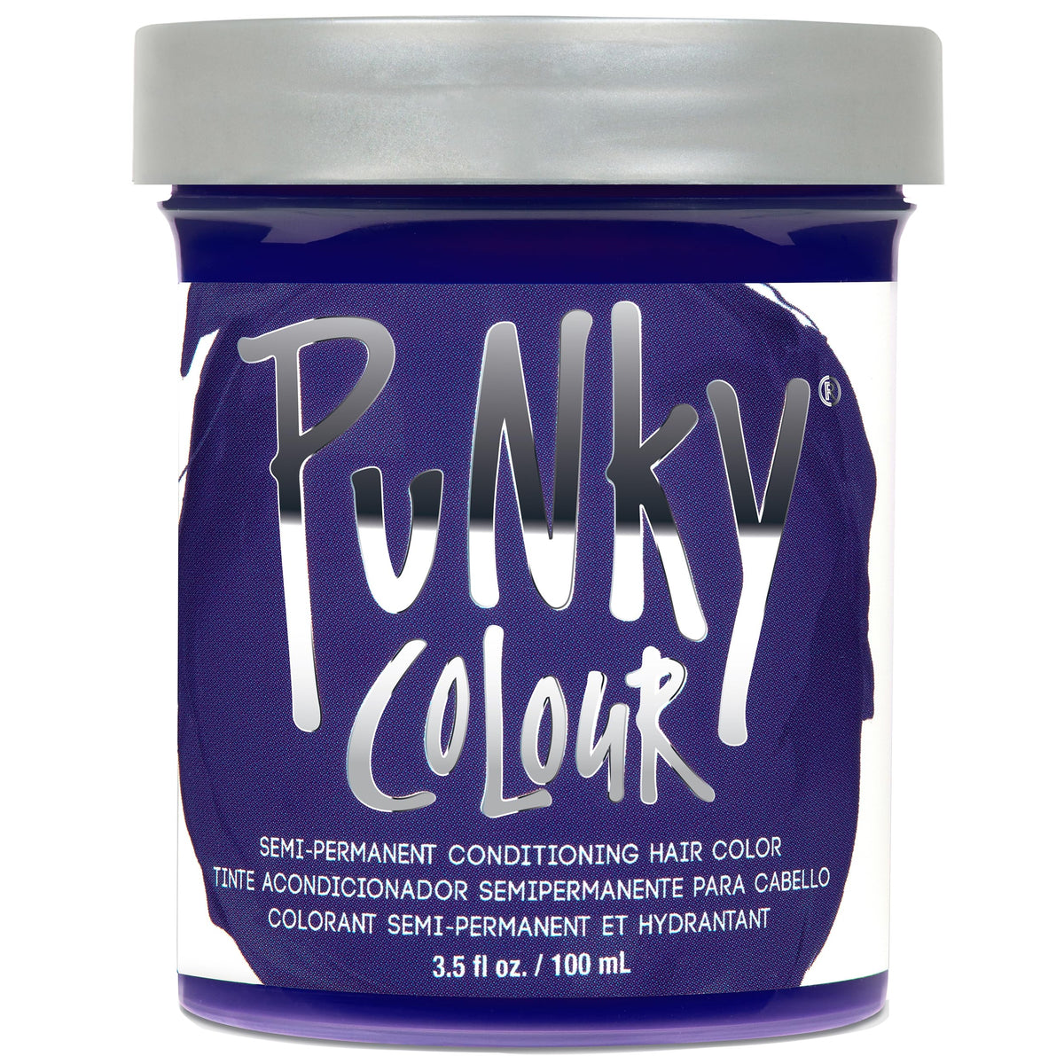 Punky Violet: botella vertiendo para color violeta intenso.