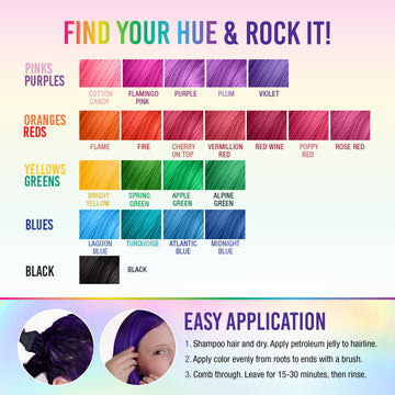 Punky Violet: cabello suave y brillante tras la coloración.
