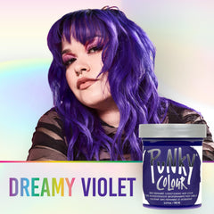 Punky Violet: aplicación con pincel para tono uniforme.