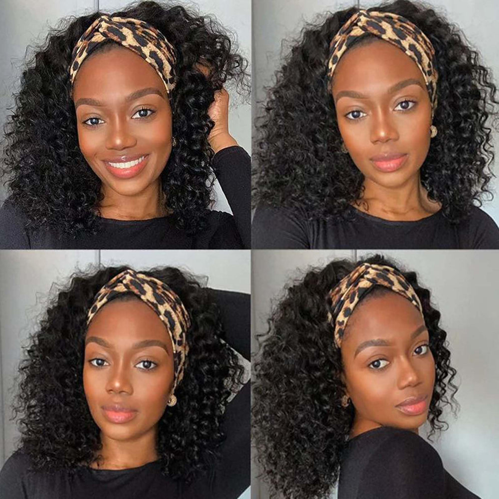 Punmasa headband wig natural color with 150% density for fuller look.