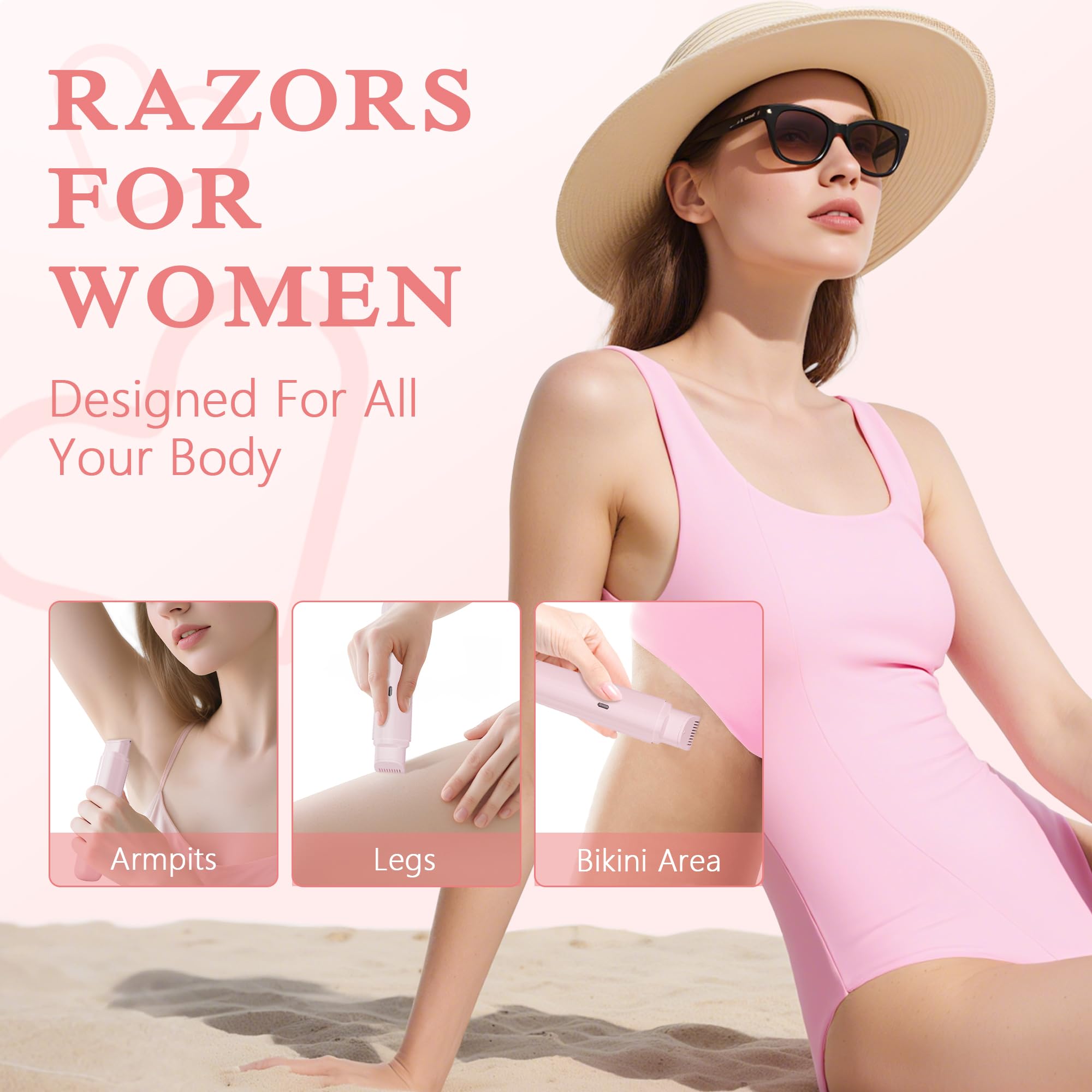 PUNOLAZY Recortadora bikini portable, tamaño compacto ideal para viaje.