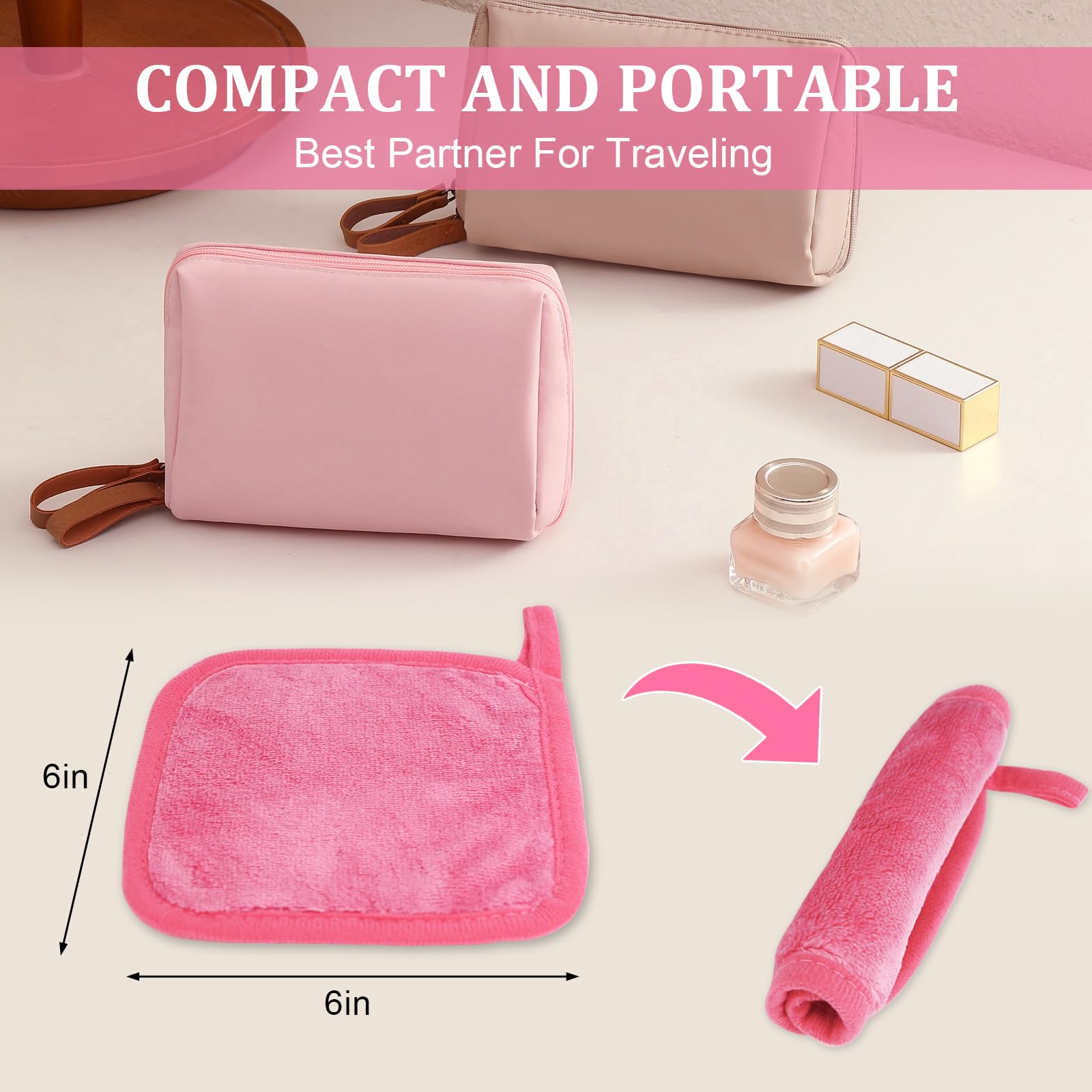 Puomue textura microfibra suave para limpieza facial suave.