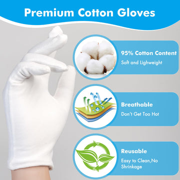 Guantes Pupkoli para hidratación con crema, tratamiento nocturno suave.