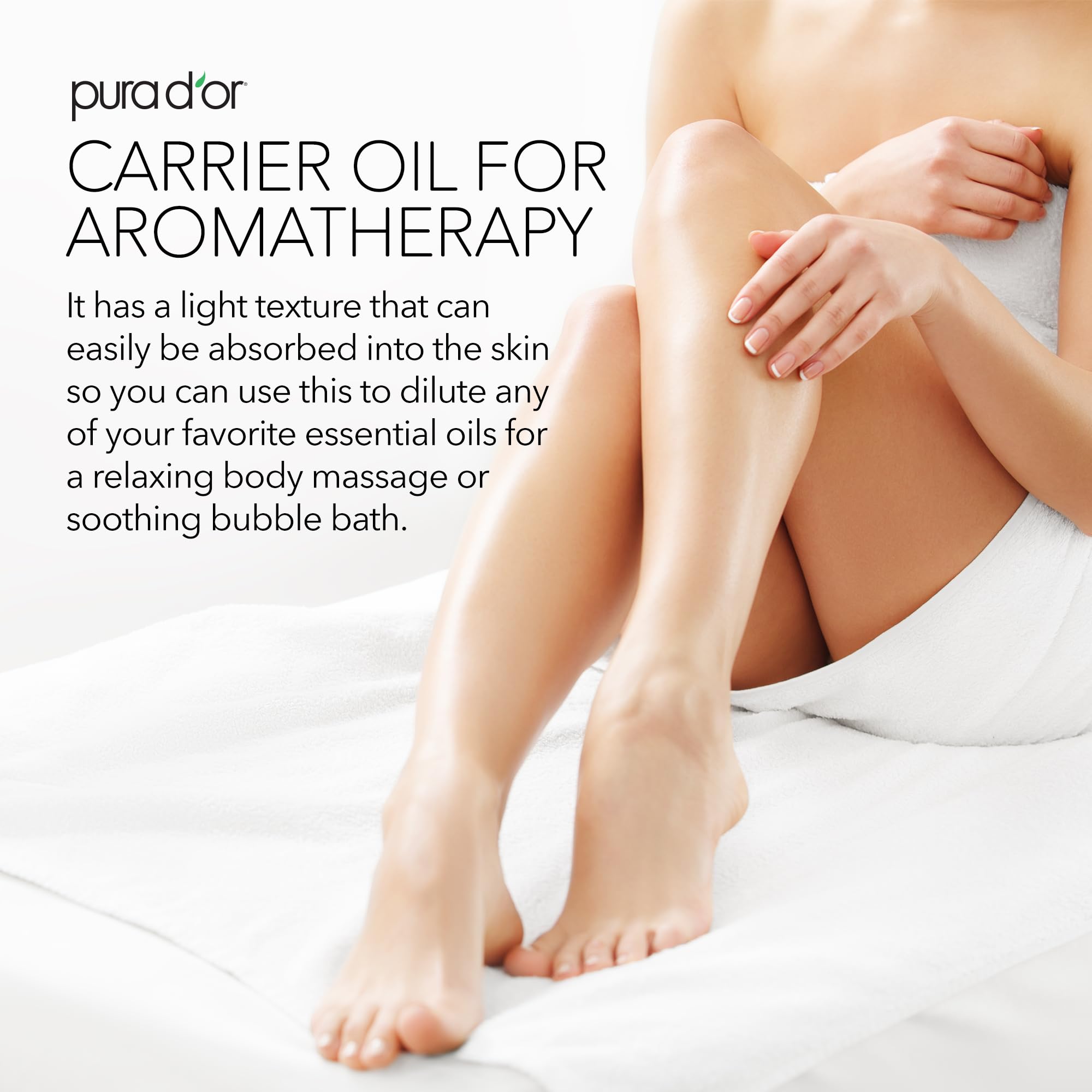 PURA D'OR Cuidado capilar: brillo natural y volumen con aceite de almendra.