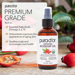 Aplicación facial con Pura D'OR para hidratación y suavidad de la piel.