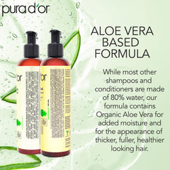 Envase de PURA D'OR con base de aloe vera para cuidado suave