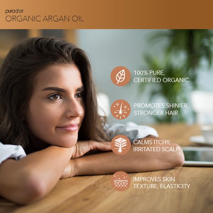 PURA D'OR textura-ligera: aceite de argán para piel con absorción rápida.