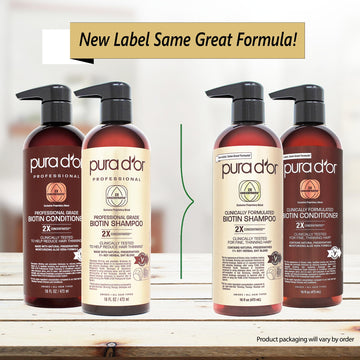 PURA D'OR uso diario para cabello sano y suave.
