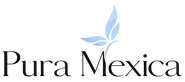 Logotipo de Pura Mexica, marca de belleza premium natural y rituales de cuidado personal.