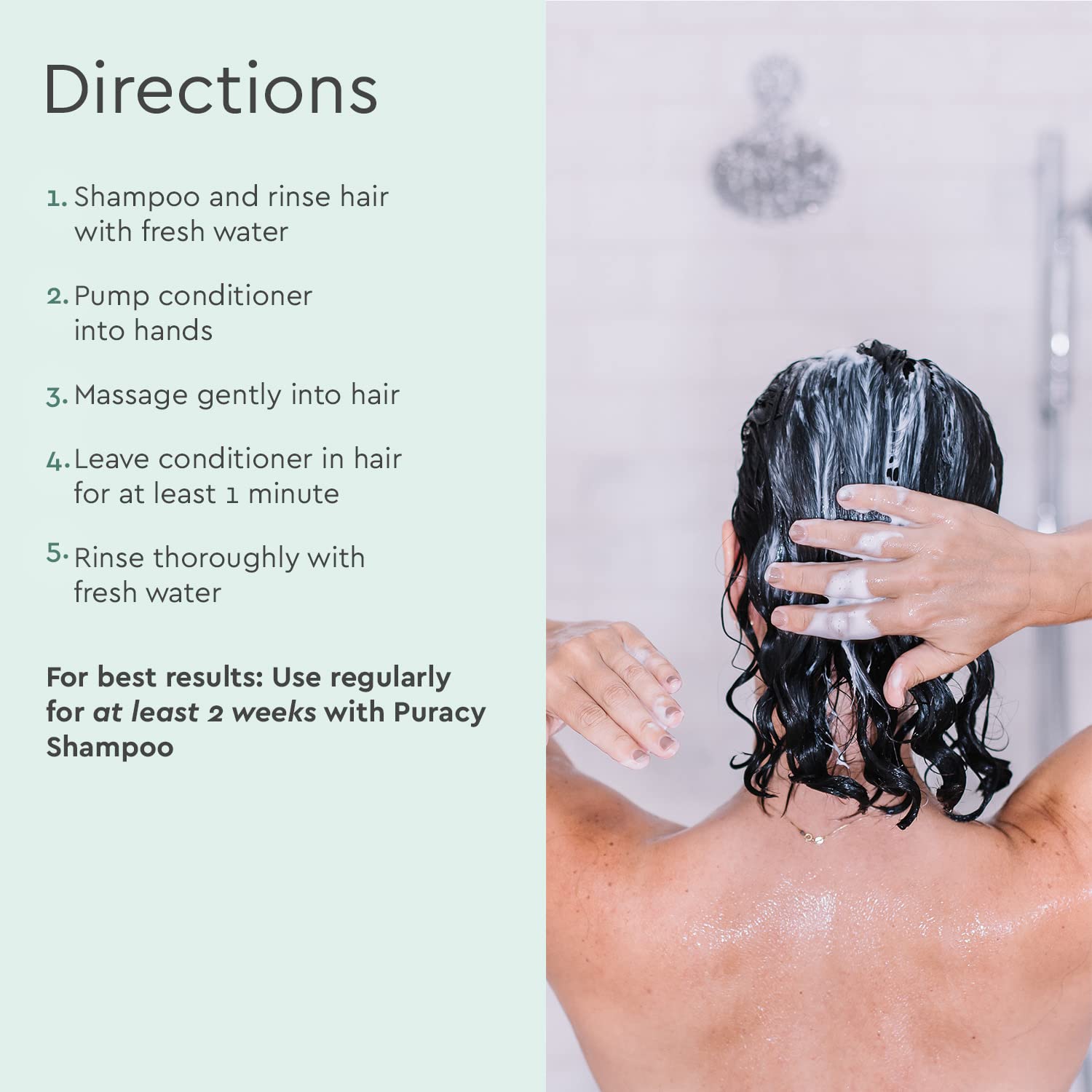 Puracy Acondicionador; días entre lavados con cabello fresco.