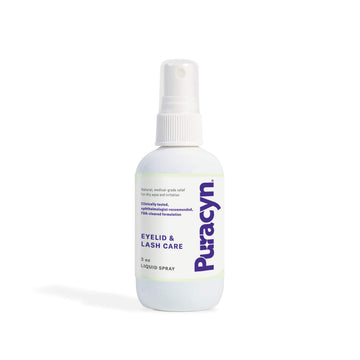 Puracyn Cuidado de ojos y parpados, bote 3 oz para higiene diaria.