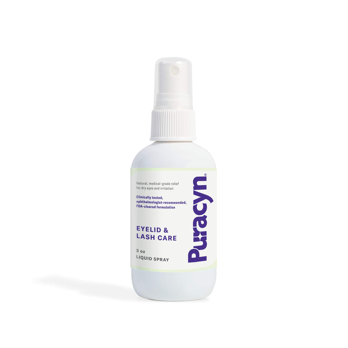 Puracyn Cuidado de ojos y parpados, bote 3 oz para higiene diaria.