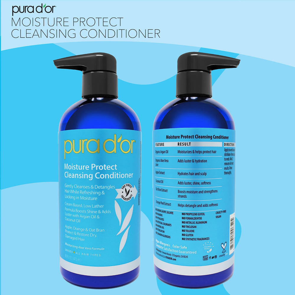 PURA D'OR Moisture Protect packaging variation showcases product options