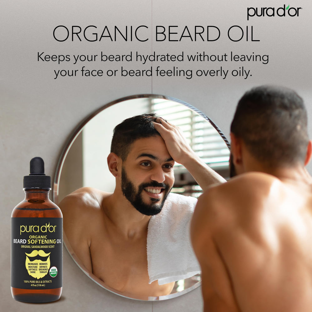 PURA D'OR Barba: aroma a sándalo que mejora la experiencia de cuidado.