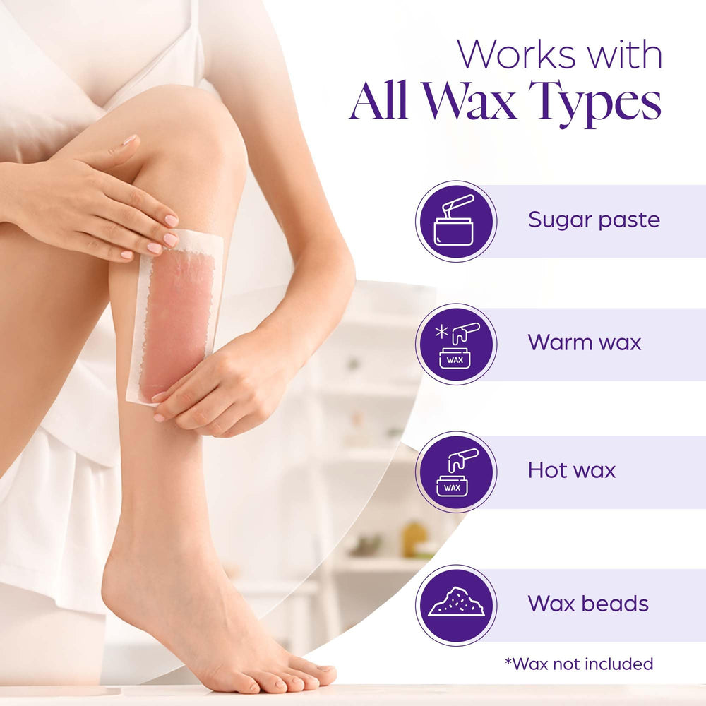 Cinta cera XL PURE AWARENESS para brazos, aplicación suave y retirada eficiente.
