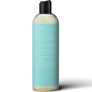 Pure Body Naturals Aceite de Almendra Dulce, prensado en frío, nutrientes preservados.