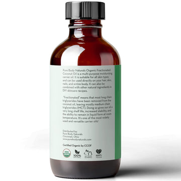 Envase de vidrio ámbar que protege la calidad del producto.