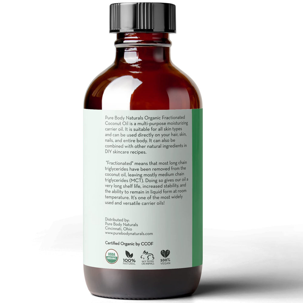Envase de vidrio ámbar que protege la calidad del producto.