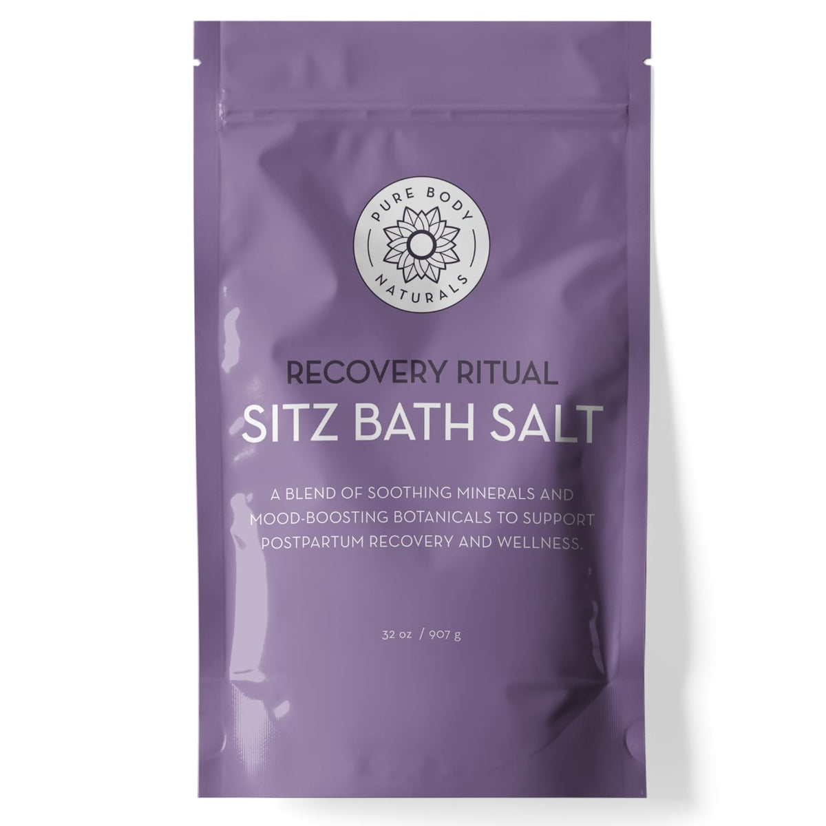 Pure Body Naturals Sitz Bath Salt para baño Sitz postparto y comodidad
