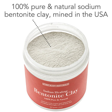Pure Body Naturals mascarilla facial de arcilla para absorber impurezas