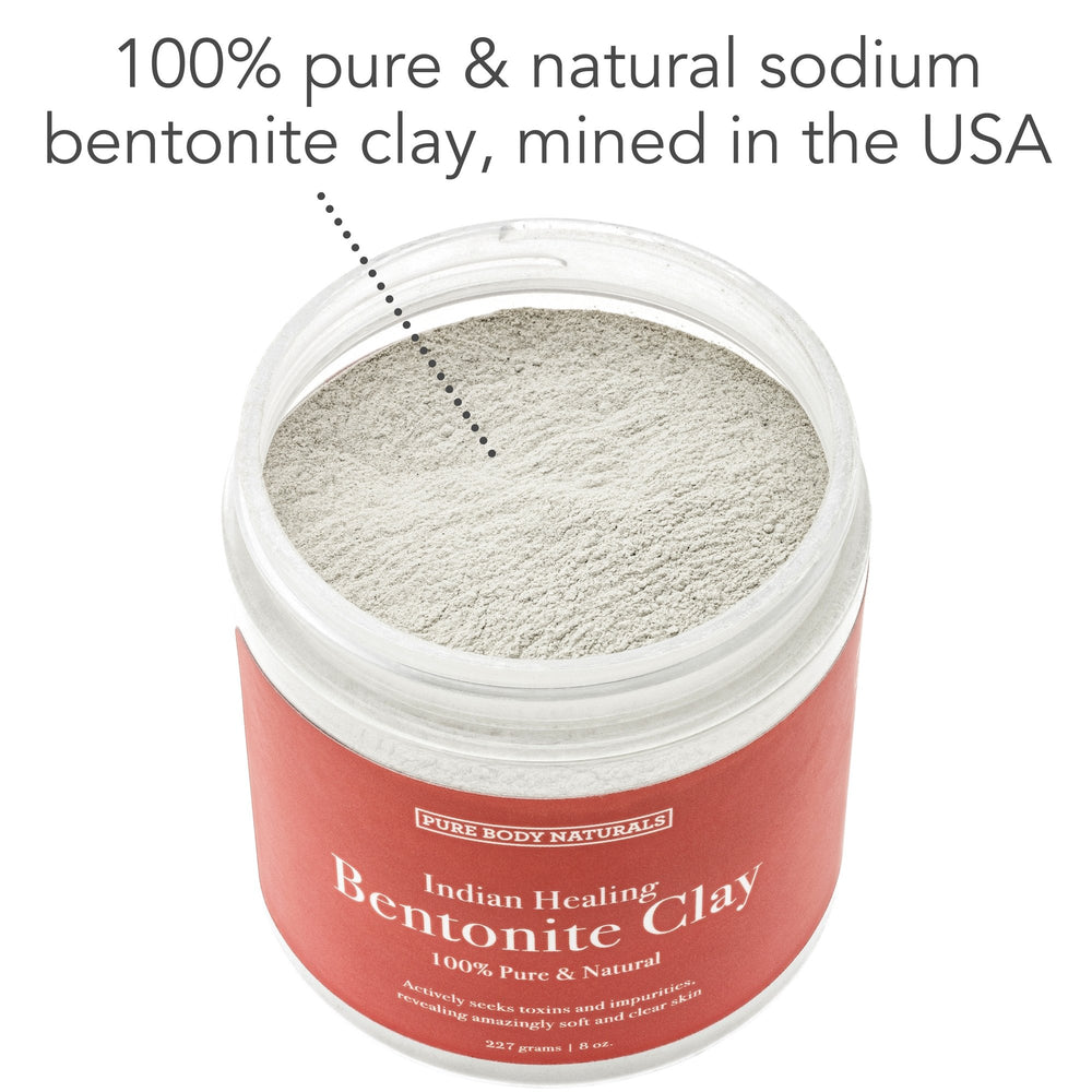 Pure Body Naturals mascarilla facial de arcilla para absorber impurezas