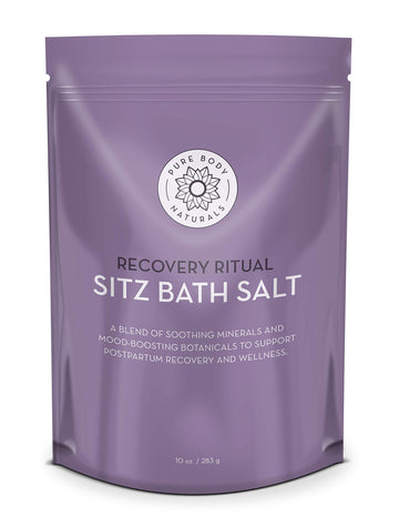 Pure Body Naturals Sal Sitz para baño relajante y confort posparto