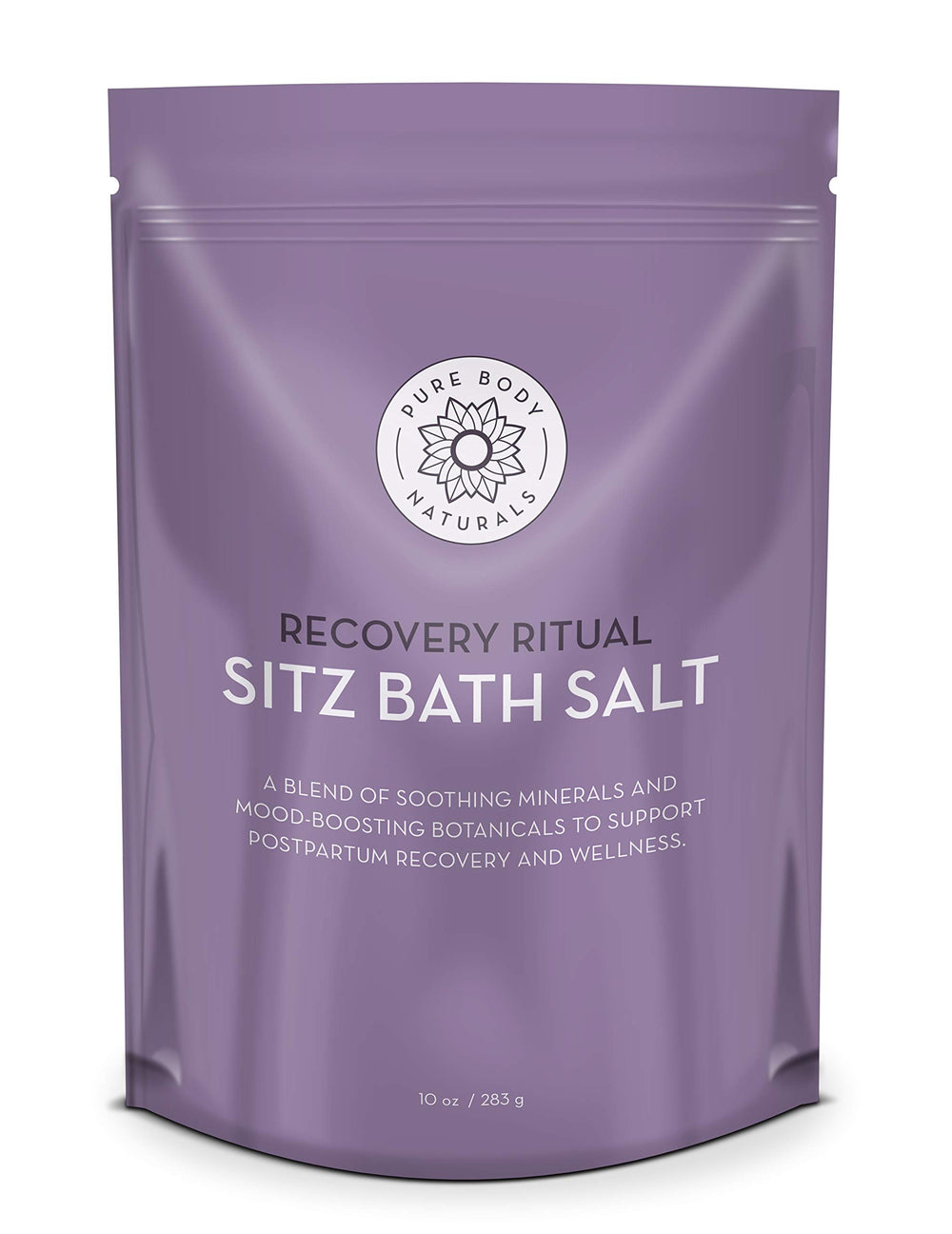 Pure Body Naturals Sal Sitz para baño relajante y confort posparto