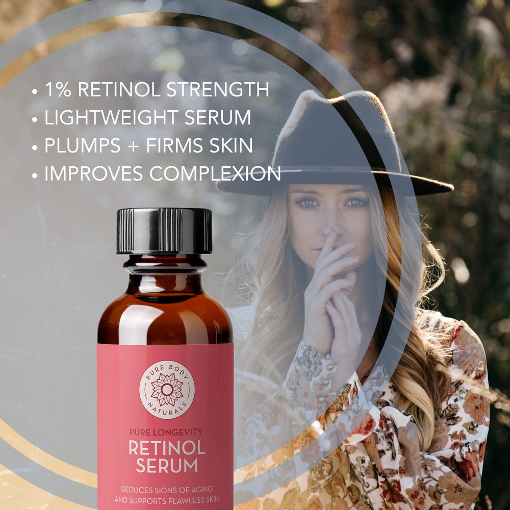 Pure Body Naturals Serum Facial: textura cremosa ideal para piel normal a seca.