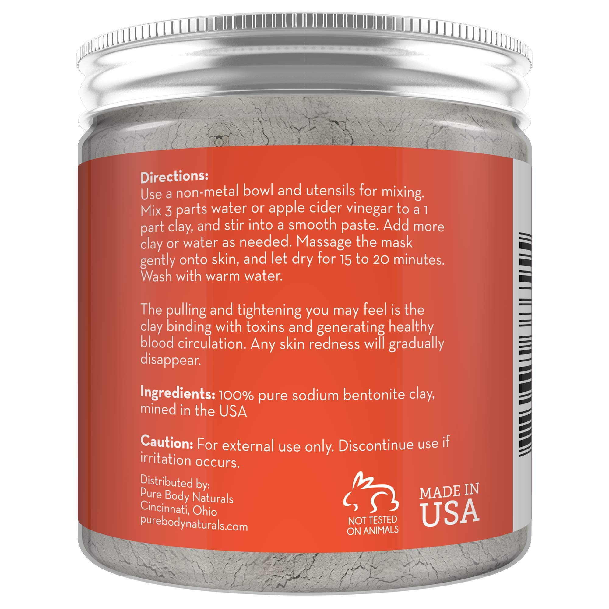Pure Body Naturals envase de 8 onzas listo para uso en casa