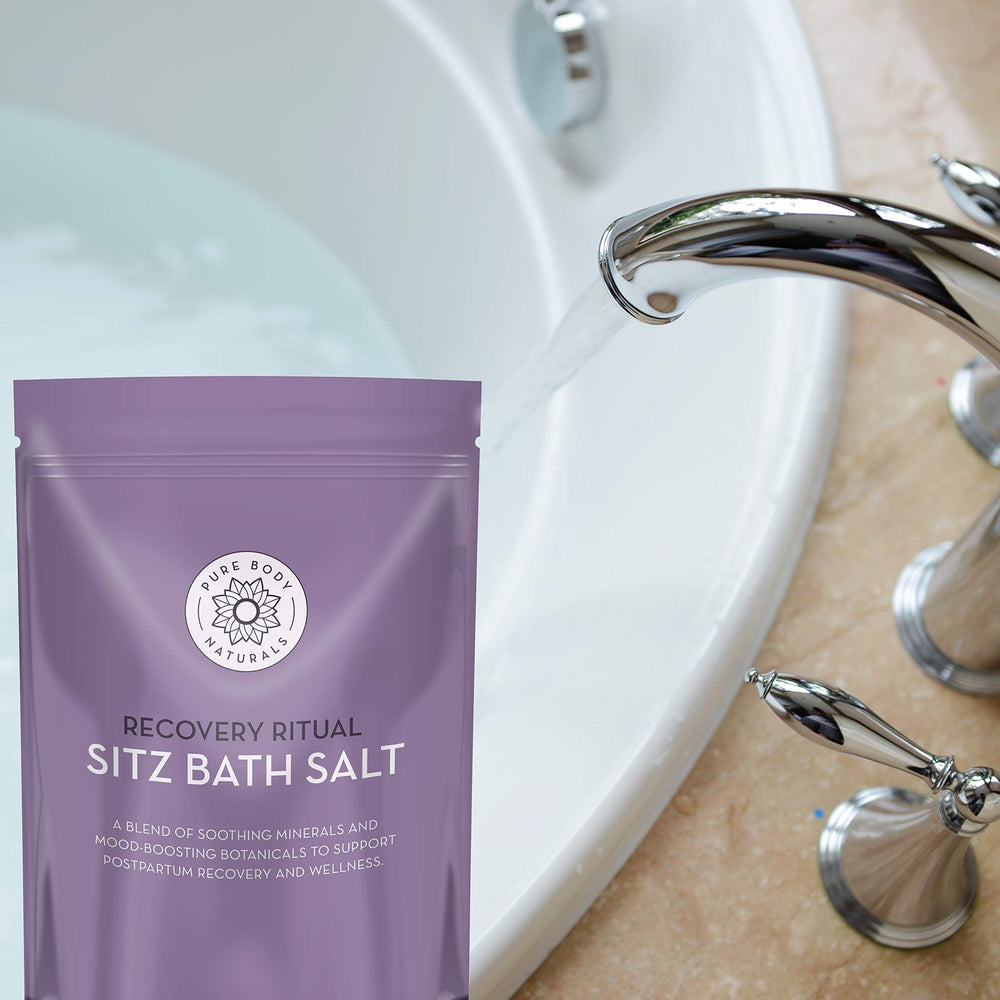 Uso diario con Pure Body Naturals Sitz Bath Salt durante el postparto