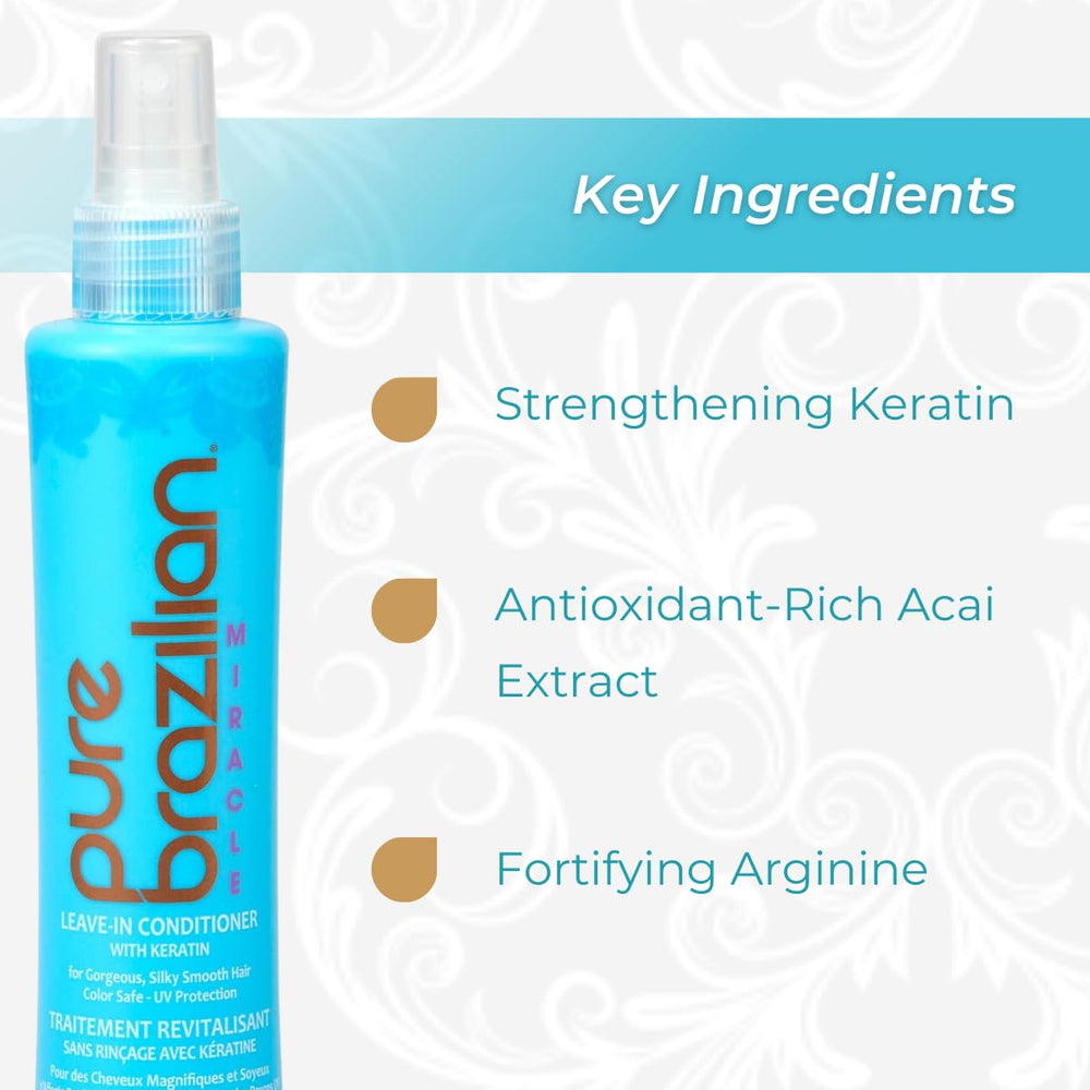 Pure Brazilian anti-frizz-contrôle, cheveux lisses et brillants.