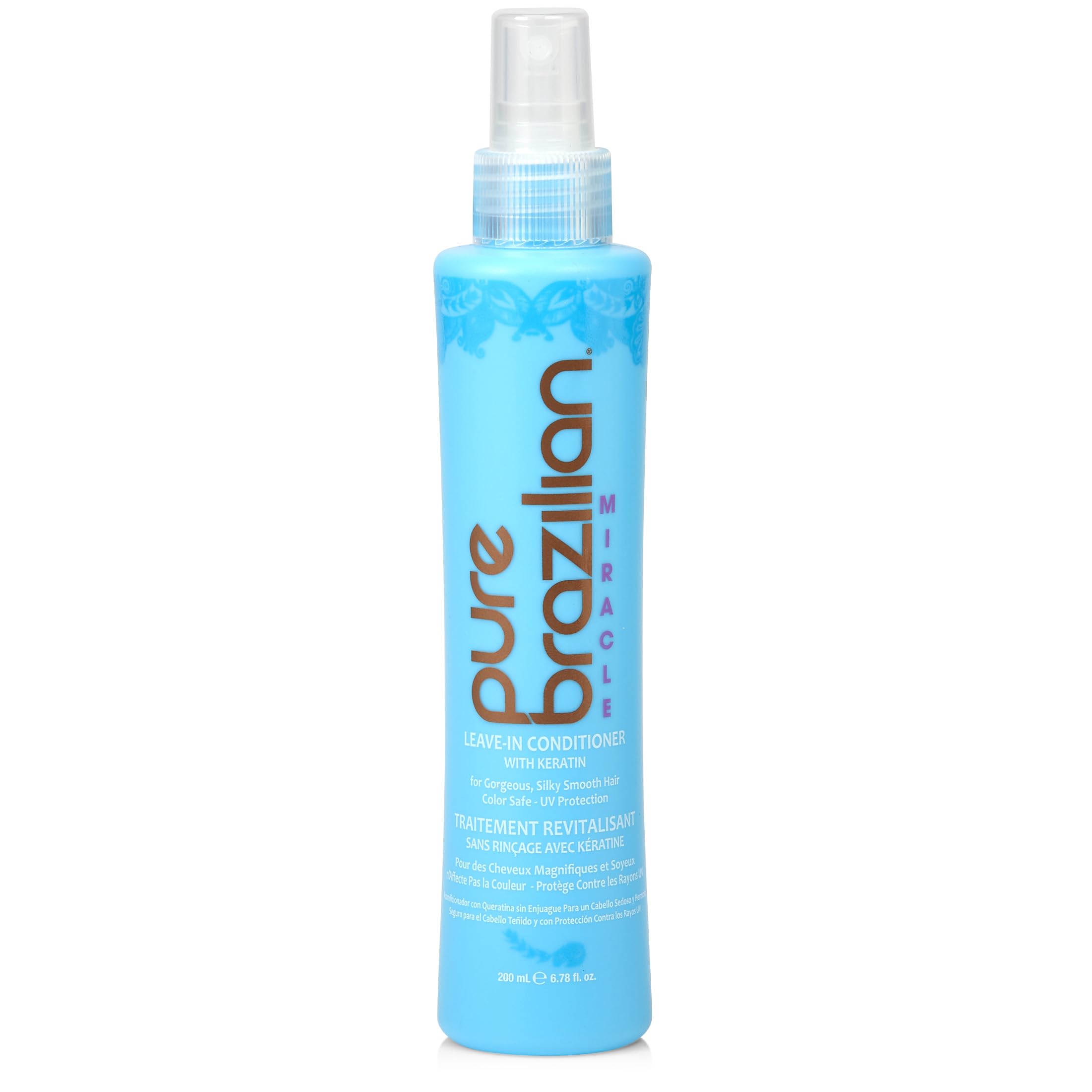 Sérum sans rinage Pure Brazilian dans le flacon, soin rapide et nourrissant.