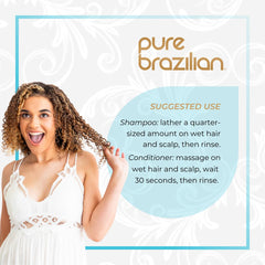 Pure Brazilian Sans-Sel et Protection de couleur: préserve l'éclat des cheveux.