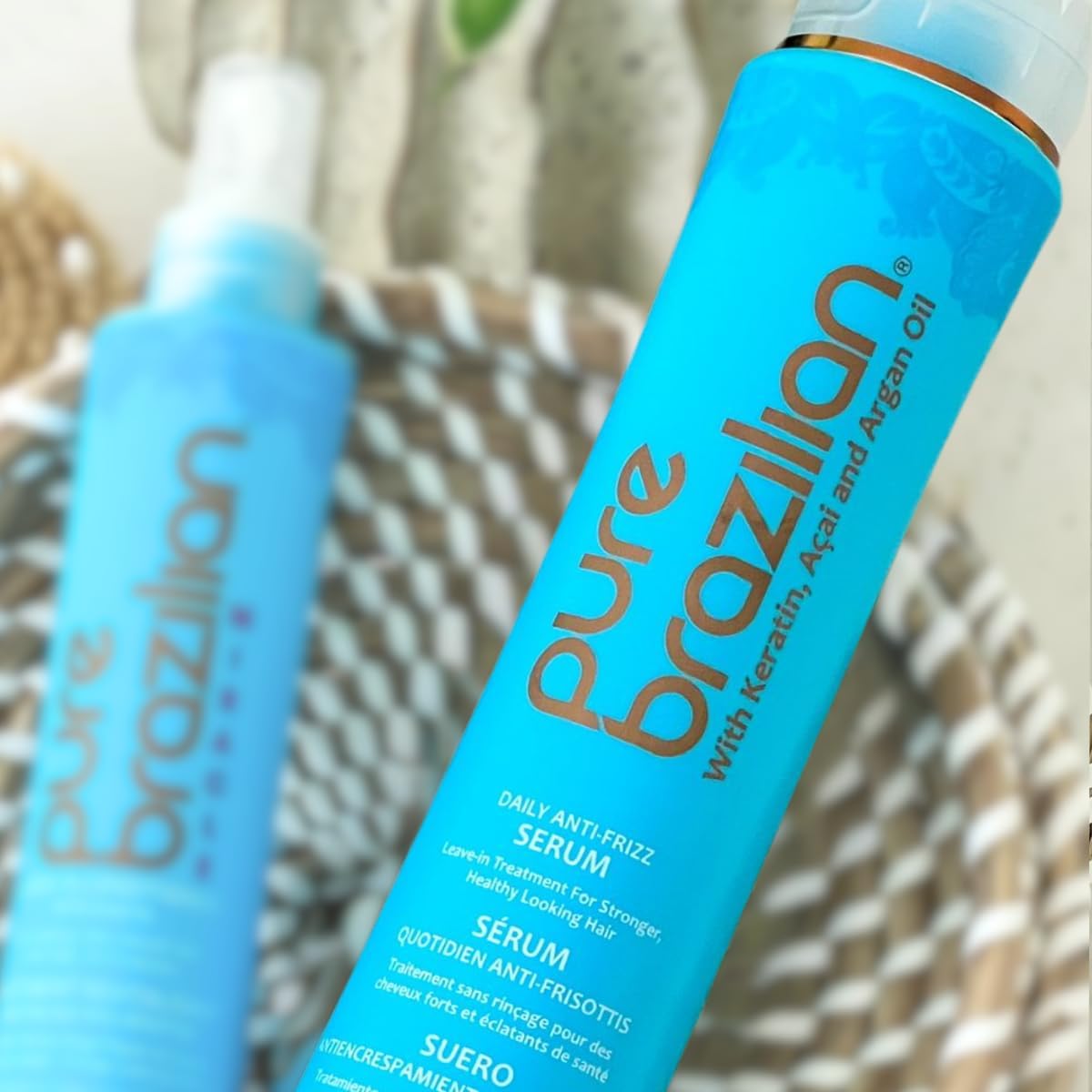 Sérum Pure Brazilian infusion argan et kératine prête pour le coiffage