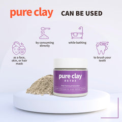 Pure Clay bebida detox arcilla, apoyo para bienestar diario
