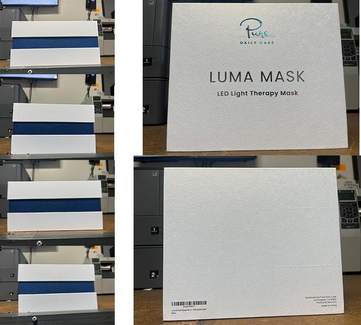 Pure Daily Care Luma Mask muestra 7 colores para diferentes efectos en piel