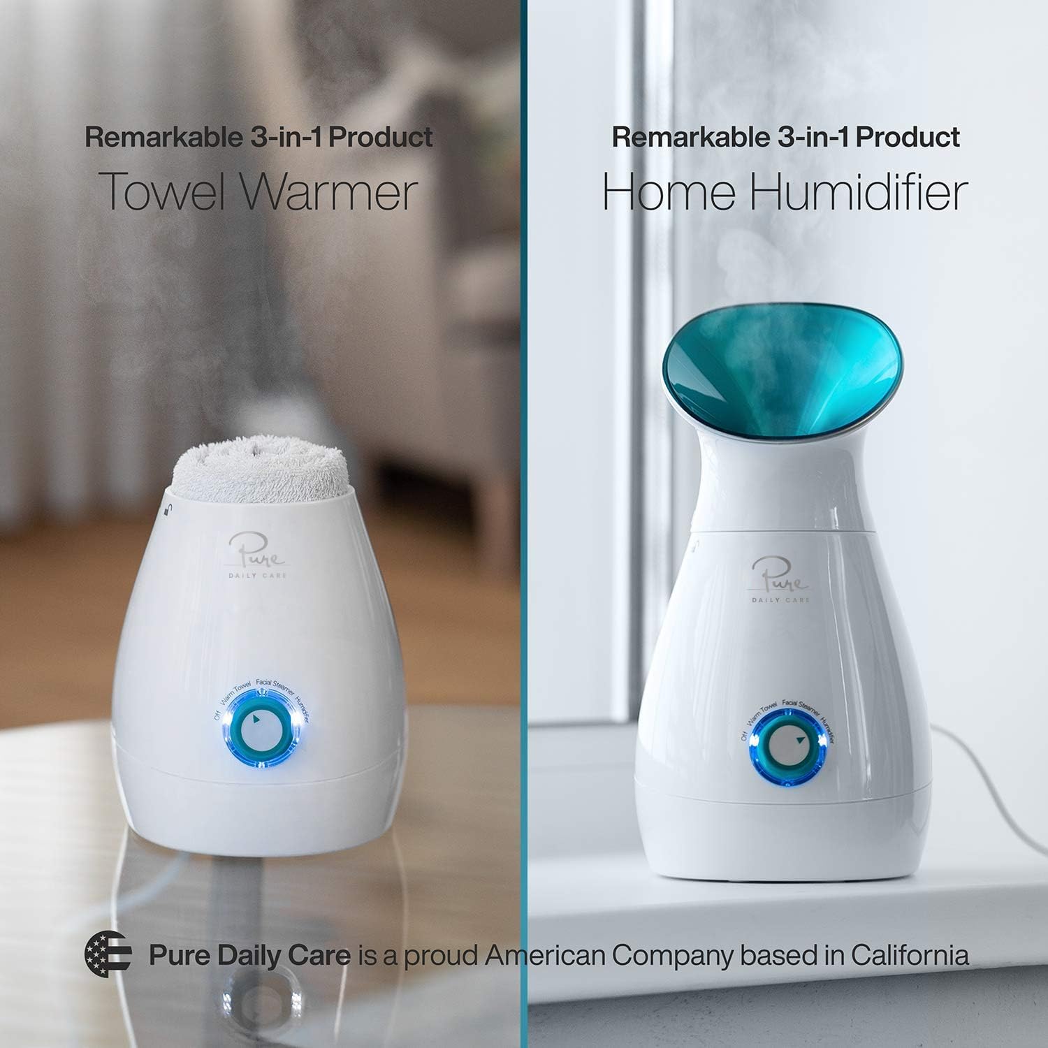 Pure Daily Care Nanosteamer dimensiones ideales para encimera sin ocupar mucho