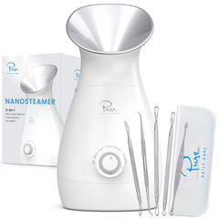 Pure Daily Care Nanosteamer con tanque de 200 ml para vapor de larga duración.
