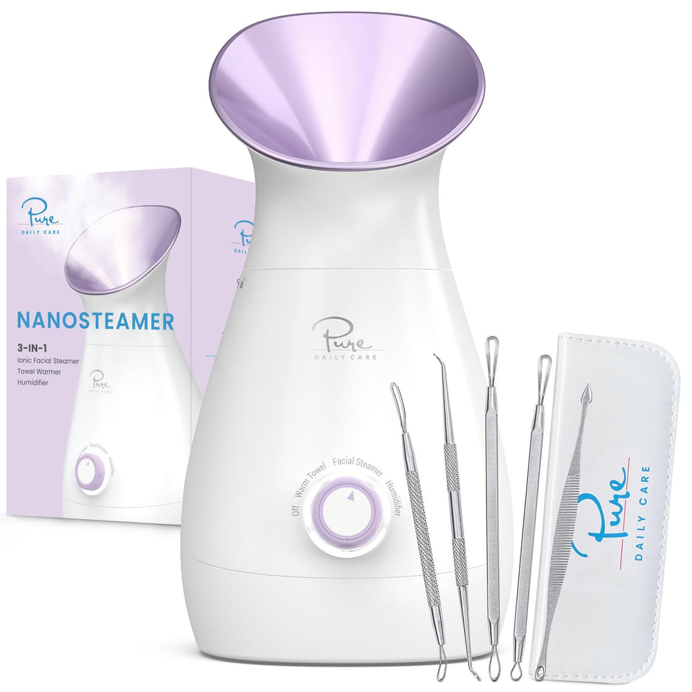 NanoSteamer de Pure Daily Care genera vapor nano para una limpieza más profunda y suave.