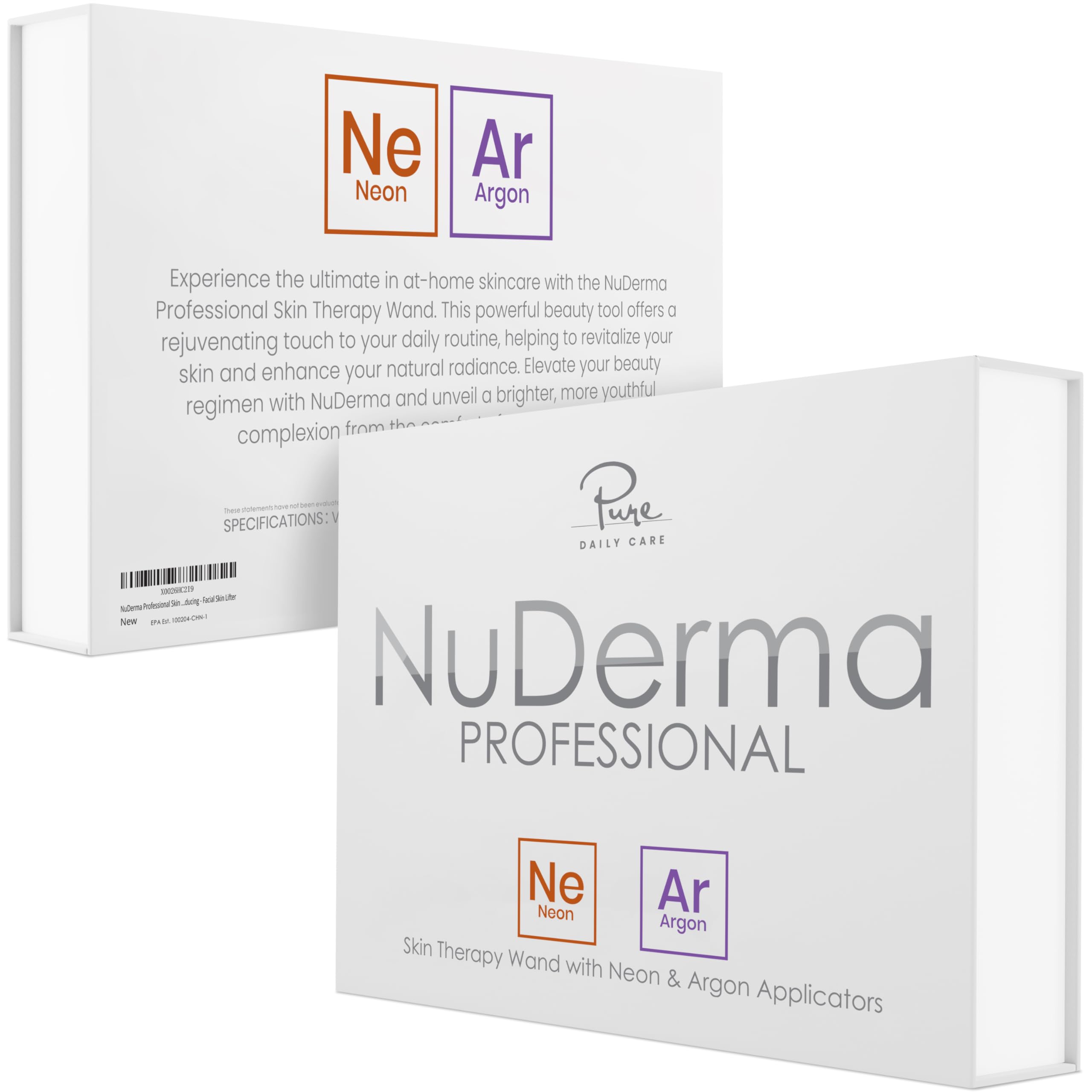 Pure Daily Care NuDerma, varita argón recta con tungsteno para áreas grandes.
