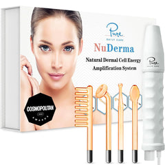 Pure Daily Care NuDerma varita terapia neon en la mano para firmeza cutánea