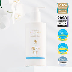 PURE FIJI aplicación suave en la piel, masaje relajante y nutritivo.