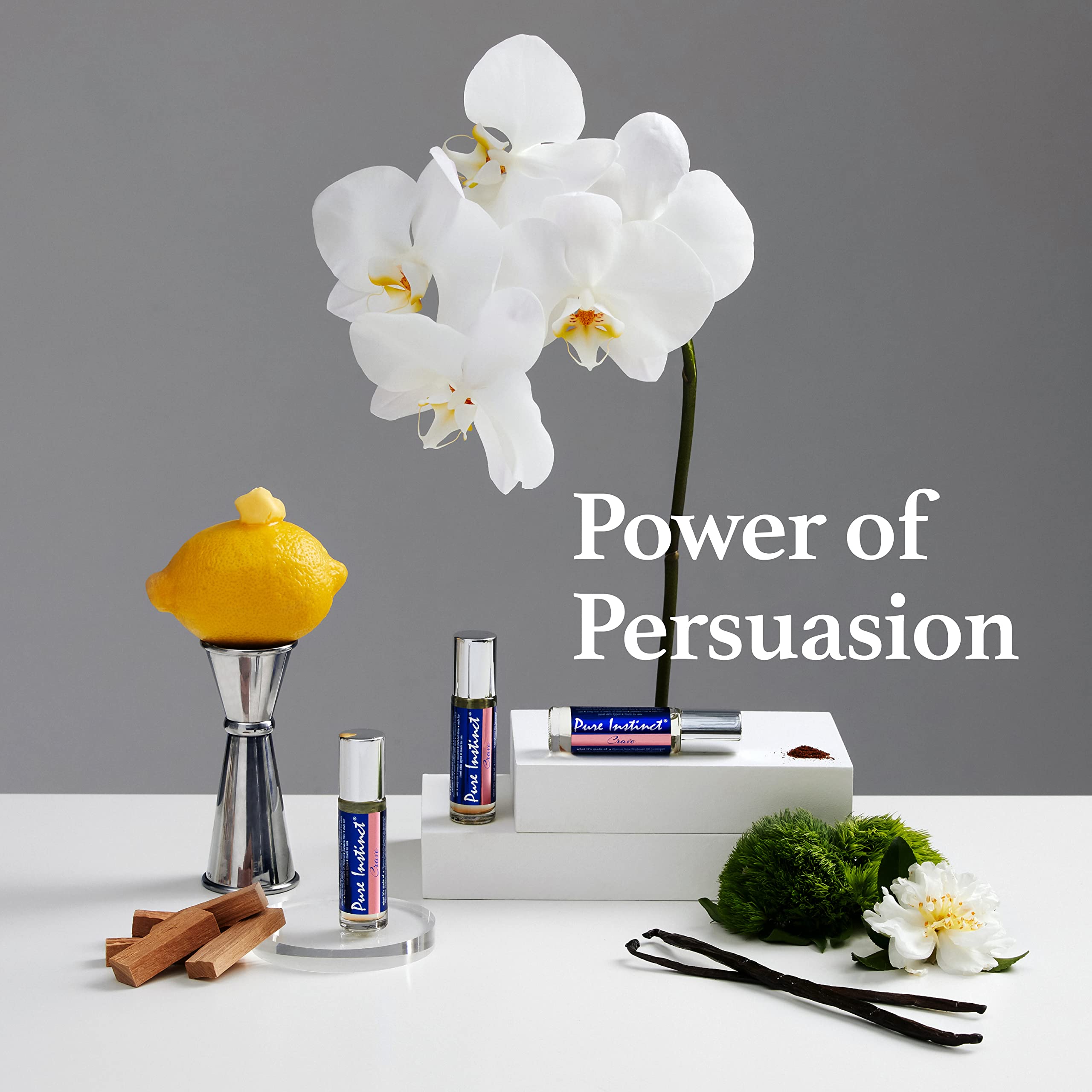 Textura sedosa de Pure Instinct Roll-On para masajes ligeros